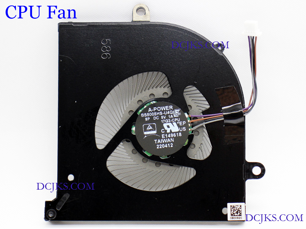 (image for) CPU GPU Fan for MSI MS-17G3 WS75 10TK 10TL 10TM Creator 17 GS75 Stealth A10SD A10SE A10SF A10SFS A10SGS Assembly